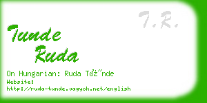 tunde ruda business card